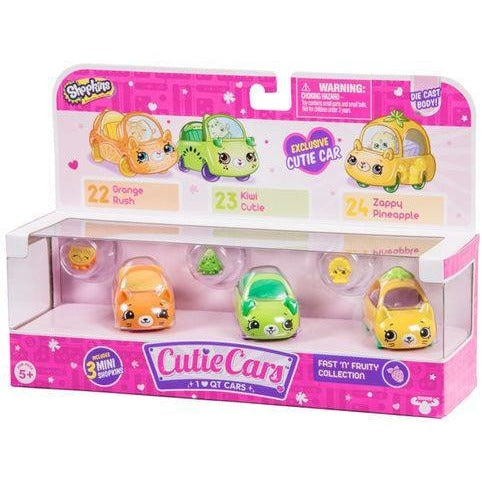Shopkins Series 1 Cutie Cars 3-Pack - Fast 'N' Fruity