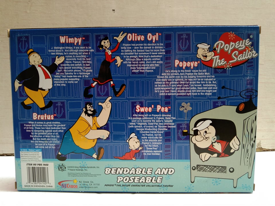 Popeye Bendable Figures Boxed Set