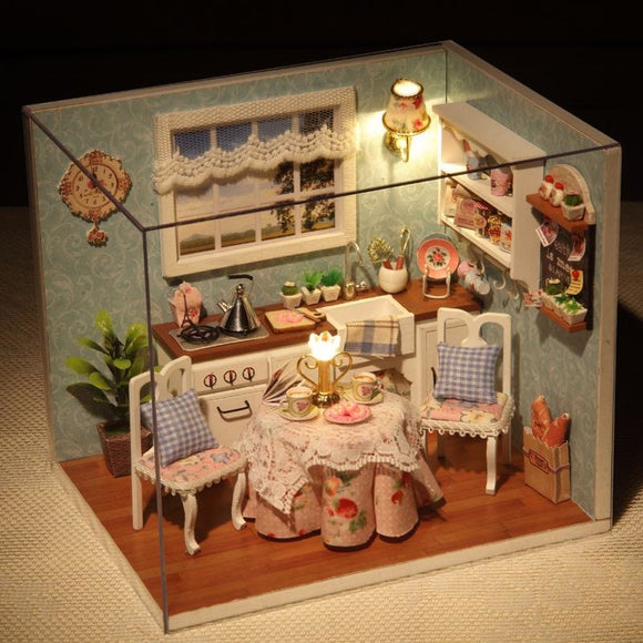 Happy Kitchen DIY Small Dollhouse