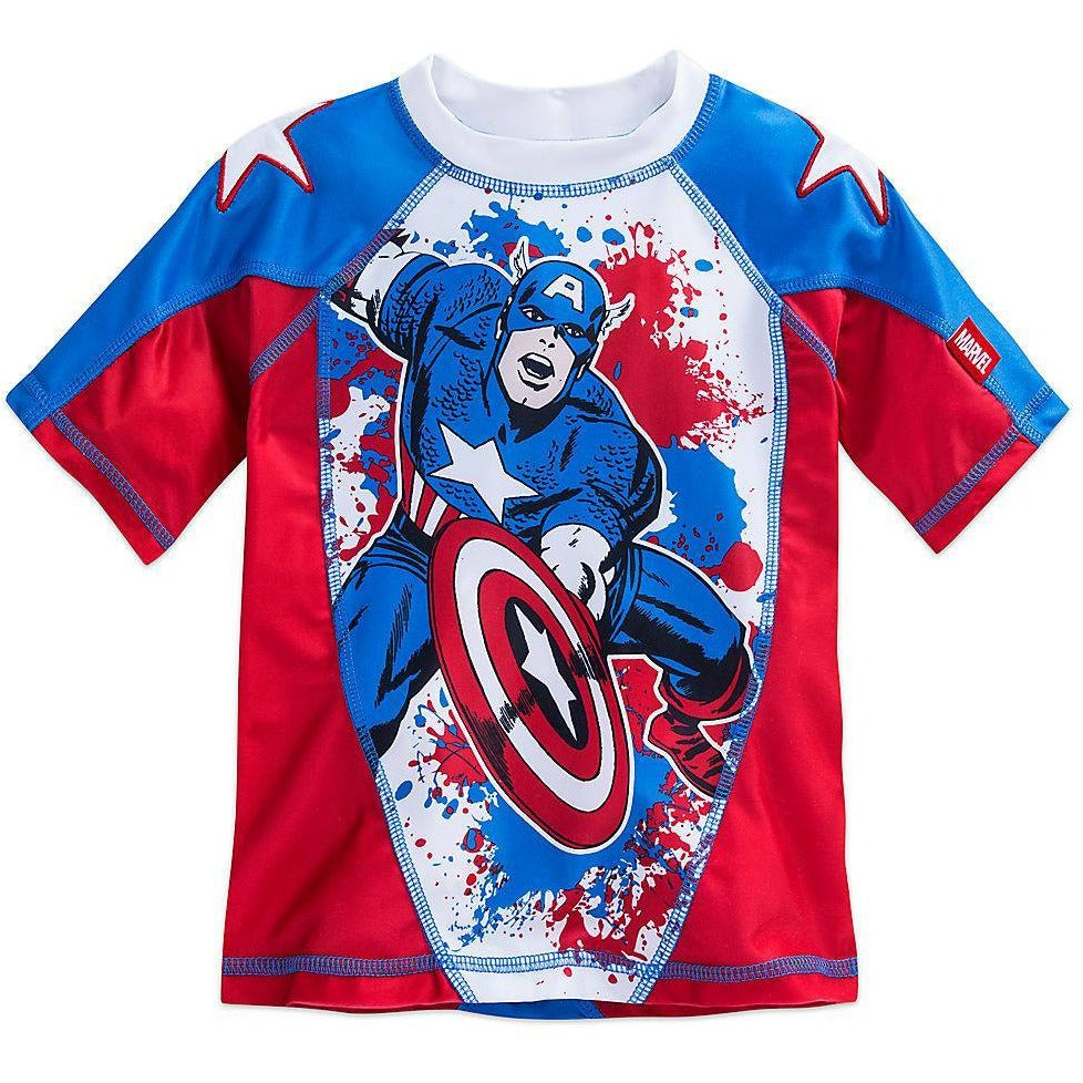 Captain America Rash Guard for Boys