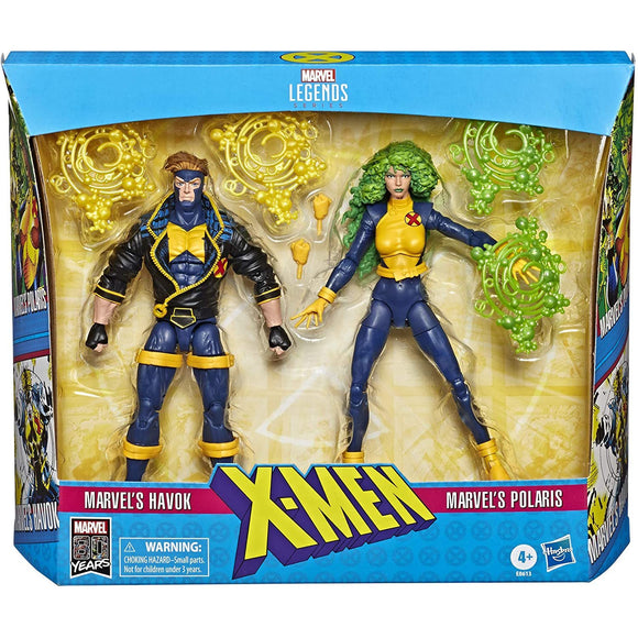 Marvel Legends 90's Havok and Polaris 6-Inch Action Figures