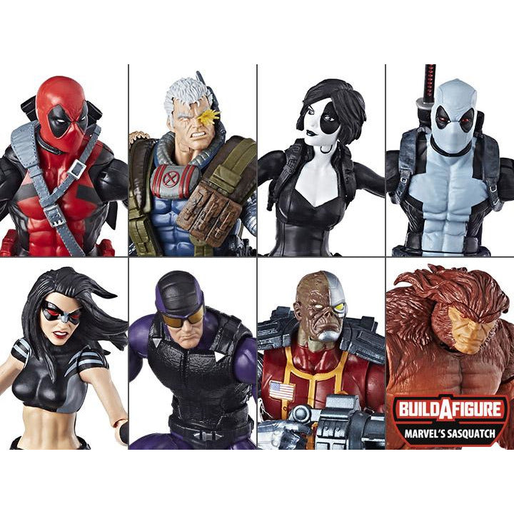 BAF Sasquatch - Deadpool Marvel Legends 6-Inch Action Figures (Sold Separately)
