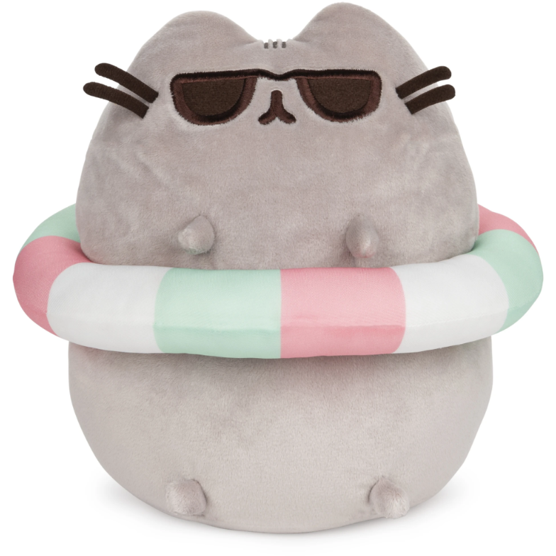 Pusheen with Inner Tube Plush 9.5 in