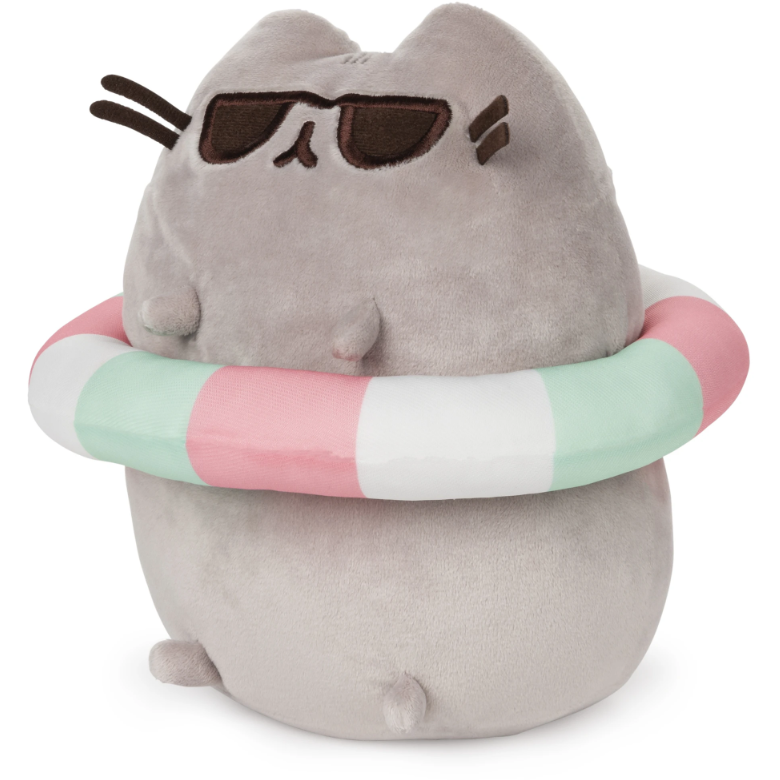 Pusheen with Inner Tube Plush 9.5 in