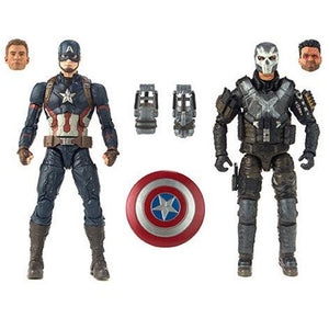 Marvel Legends Cinematic Universe 10th Anniversary Captain America and Crossbones 6-Inch Action Figure 2-Pack