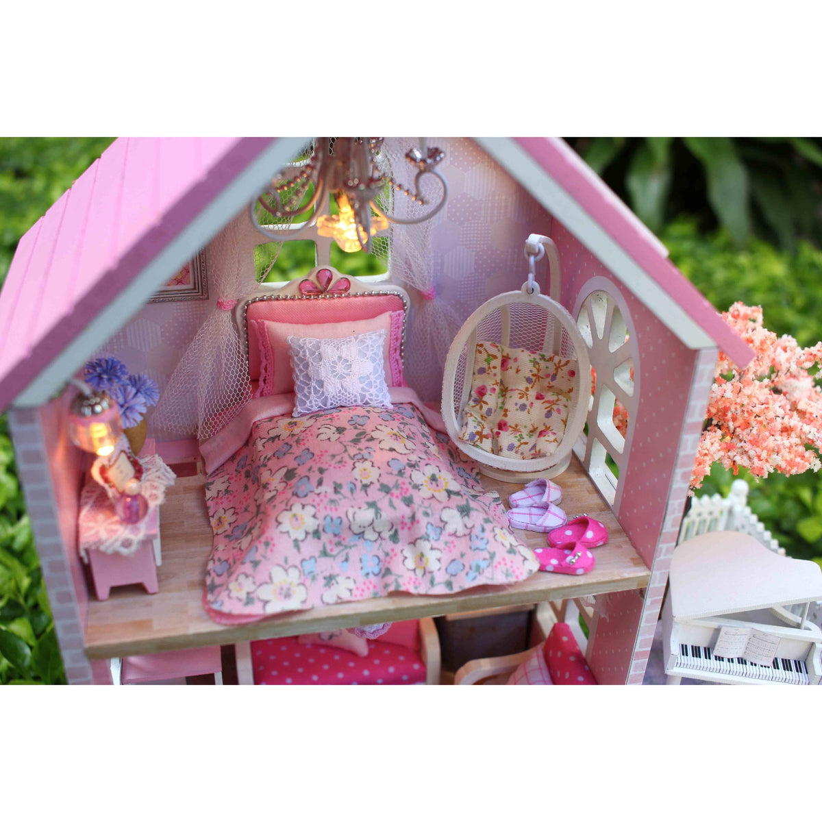 Pink Cherry Blossoms TOTORO Version DIY Large Dollhouse