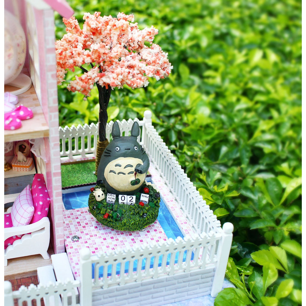 Pink Cherry Blossoms TOTORO Version DIY Large Dollhouse