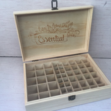 Wooden Essential Oil Organizer Storage Box (55 various bottle size)