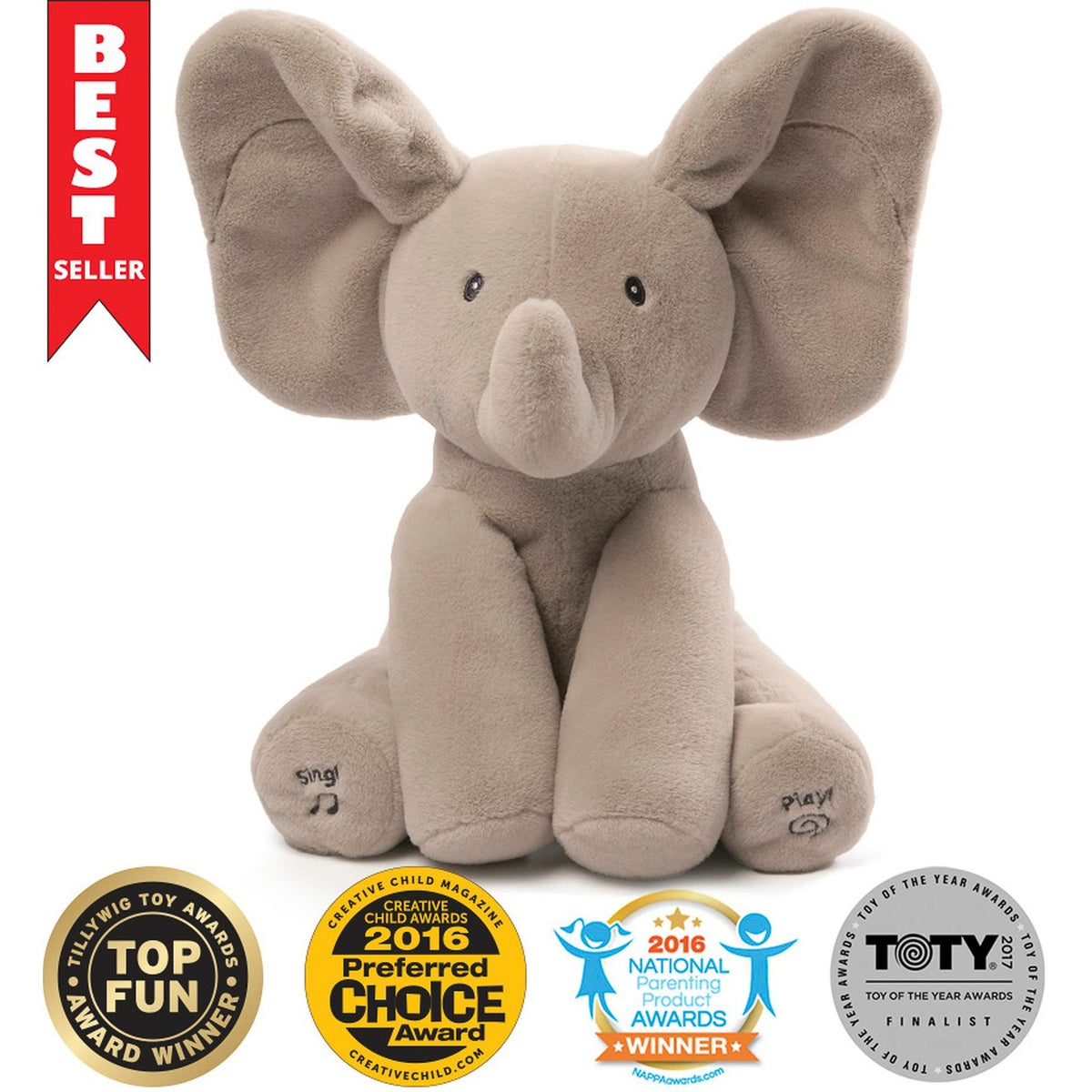 Baby Animated Flappy Elephant Plush Toy
