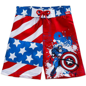 Captain America Swim Trunks for Boys