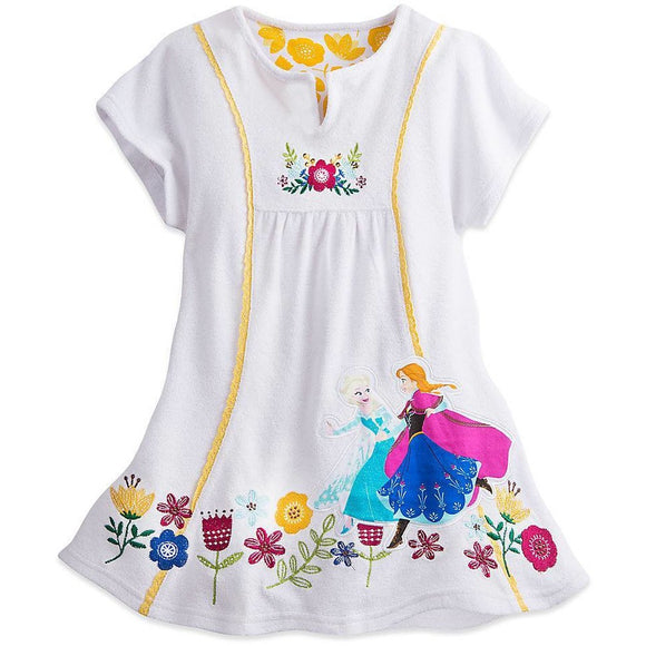 Anna and Elsa Swim Cover-Up for Girls
