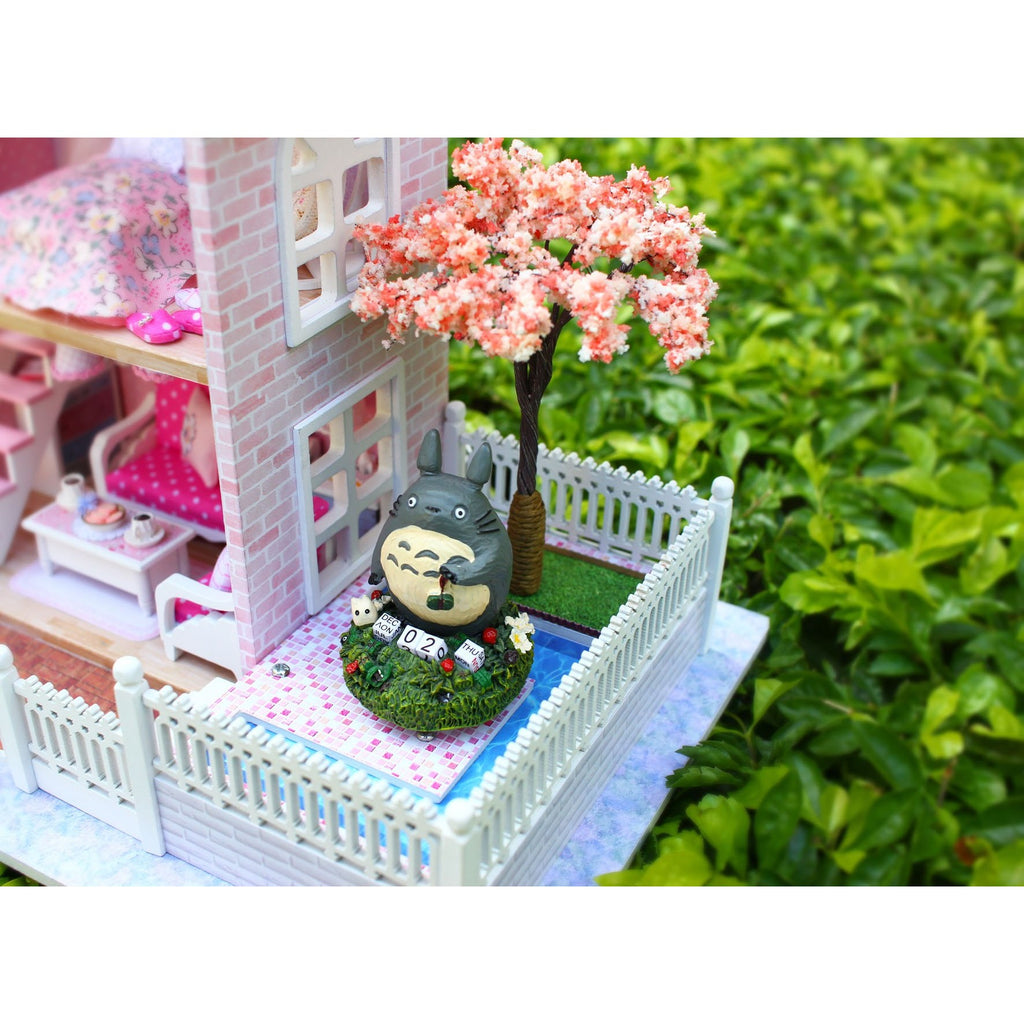 Pink Cherry Blossoms TOTORO Version DIY Large Dollhouse