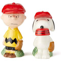 Peanuts Charlie Brown & Snoopy Baseball Salt and Pepper Set