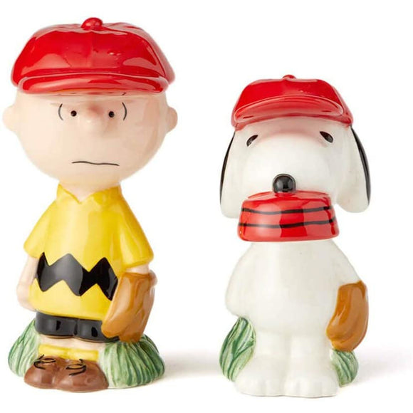 Peanuts Charlie Brown & Snoopy Baseball Salt and Pepper Set