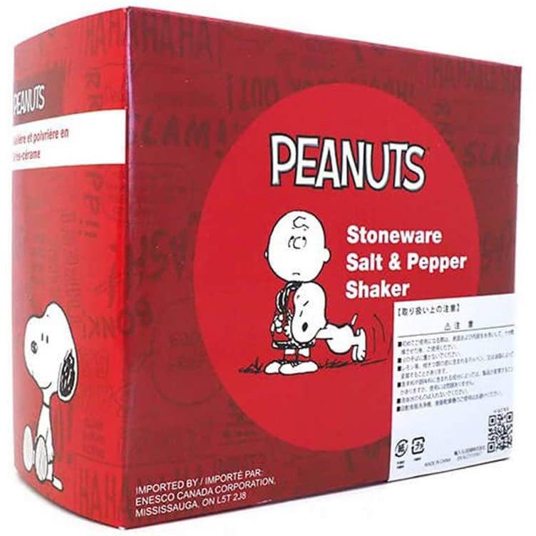 Peanuts Charlie Brown & Snoopy Baseball Salt and Pepper Set
