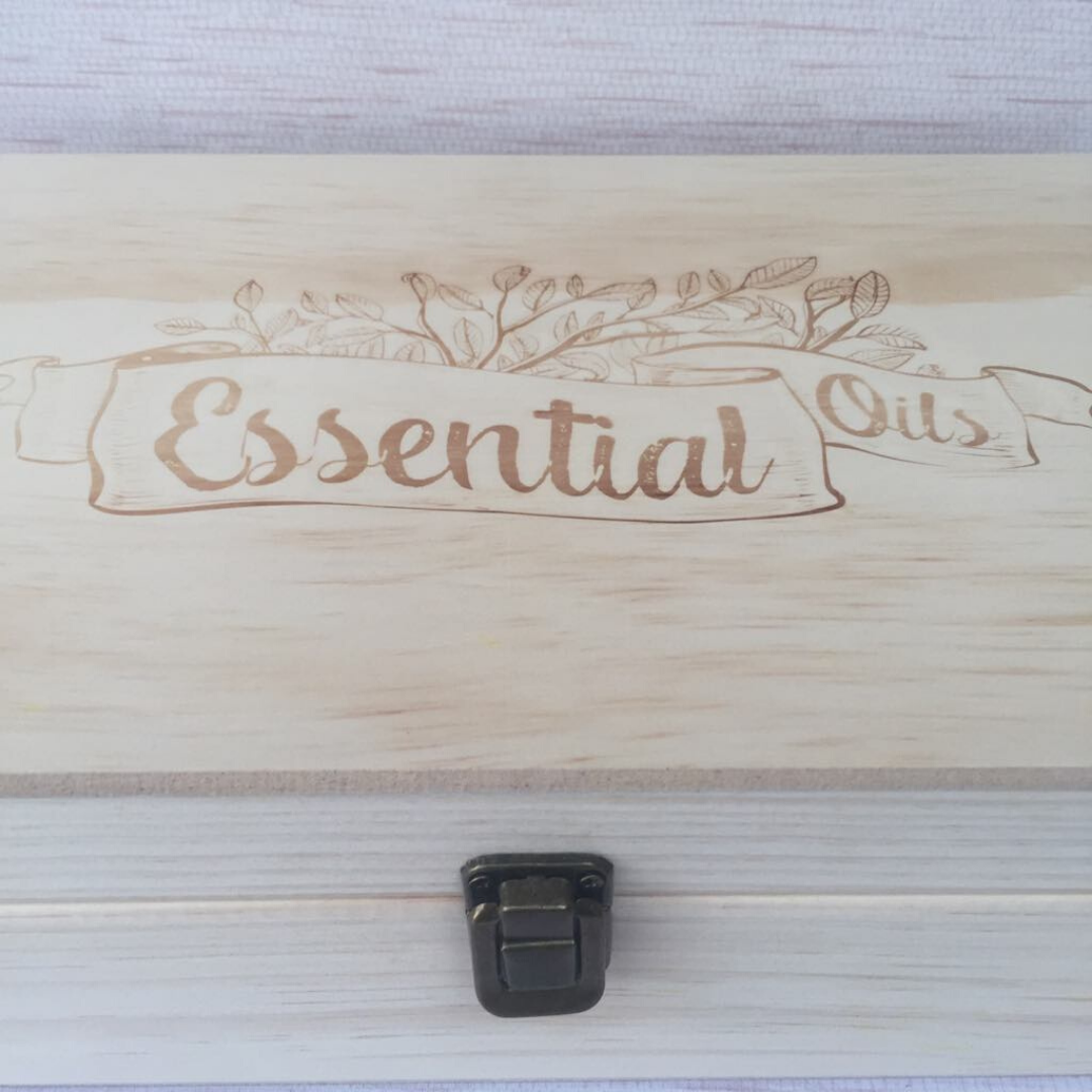 Wooden Essential Oil Organizer Storage Box (55 various bottle size)