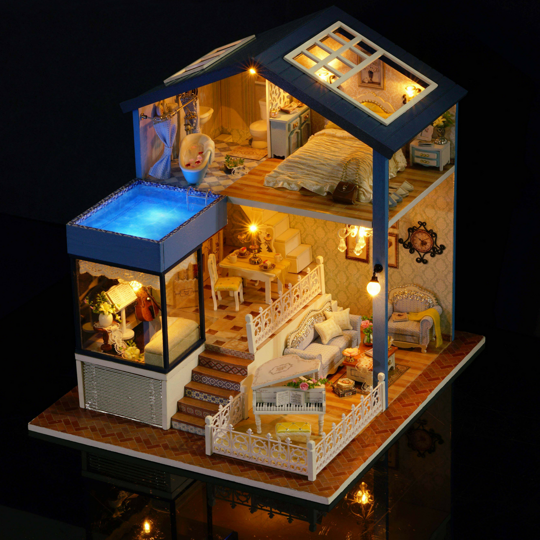 Seattle Yellow Car DIY Large Dollhouse