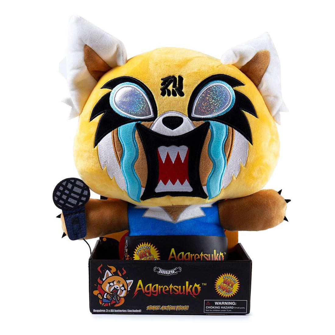 Aggretsuko Karaoke HugMe Shake Action Vibrating Plush By Kidrobot X Sanrio