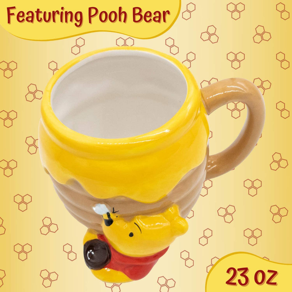 Winnie the Pooh Hunny Pot Ceramic 3D Sculpted Mug