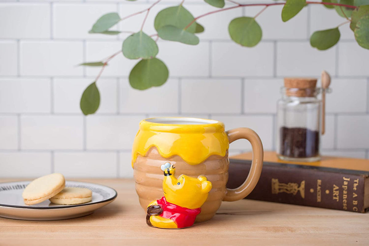 Winnie the Pooh Hunny Pot Ceramic 3D Sculpted Mug