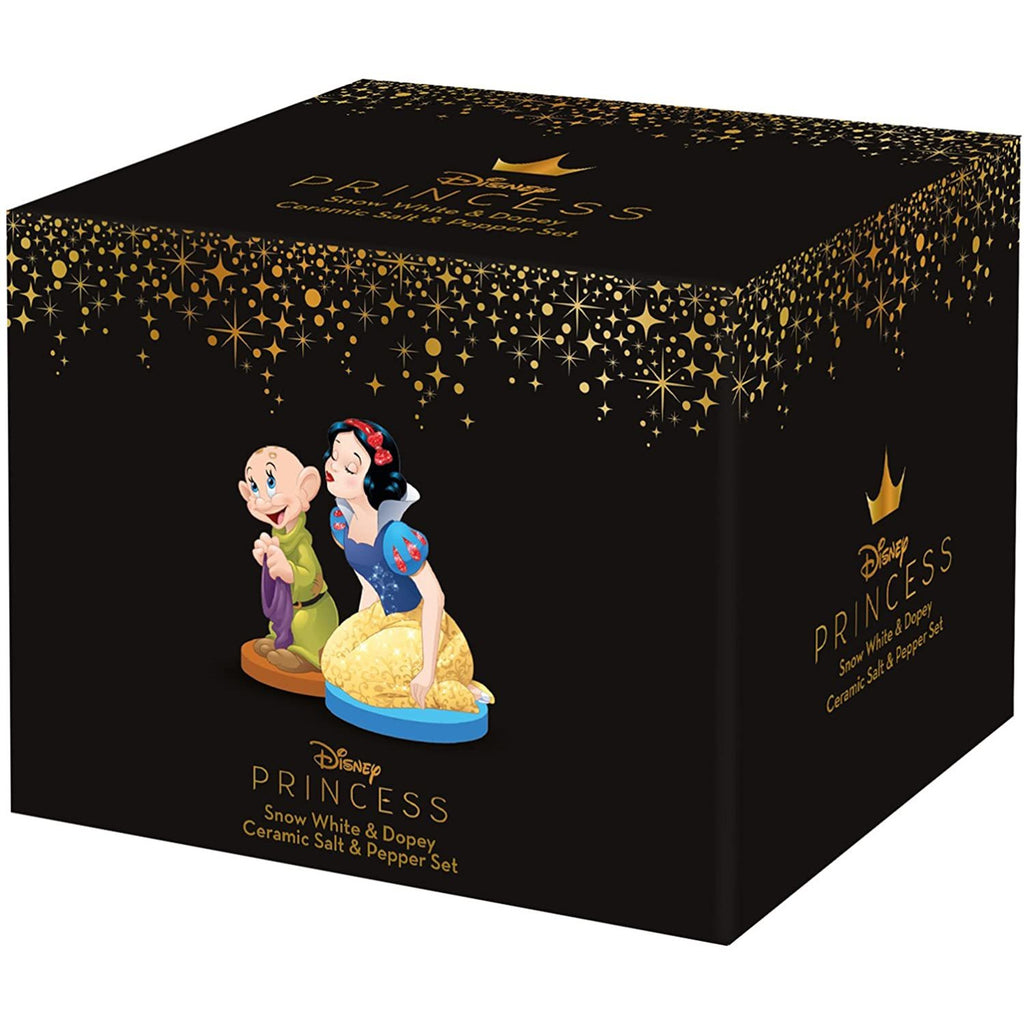 Vandor Snow White and Dopey Sculpted Ceramic Salt and Pepper Set