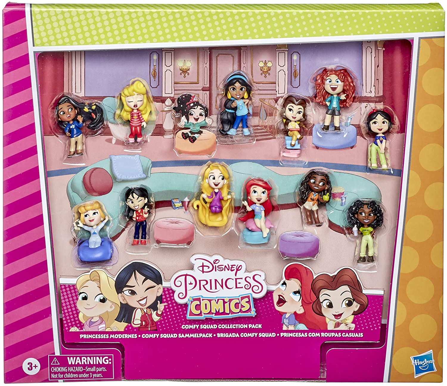 Hasbro Disney Princess Minis Comfy Squad Small Dolls Pack