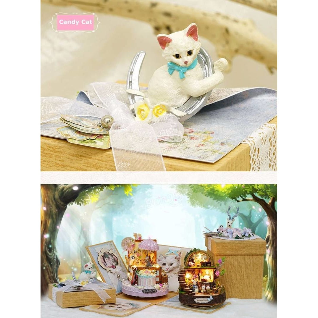 Candy Cat DIY Small Dollhouse