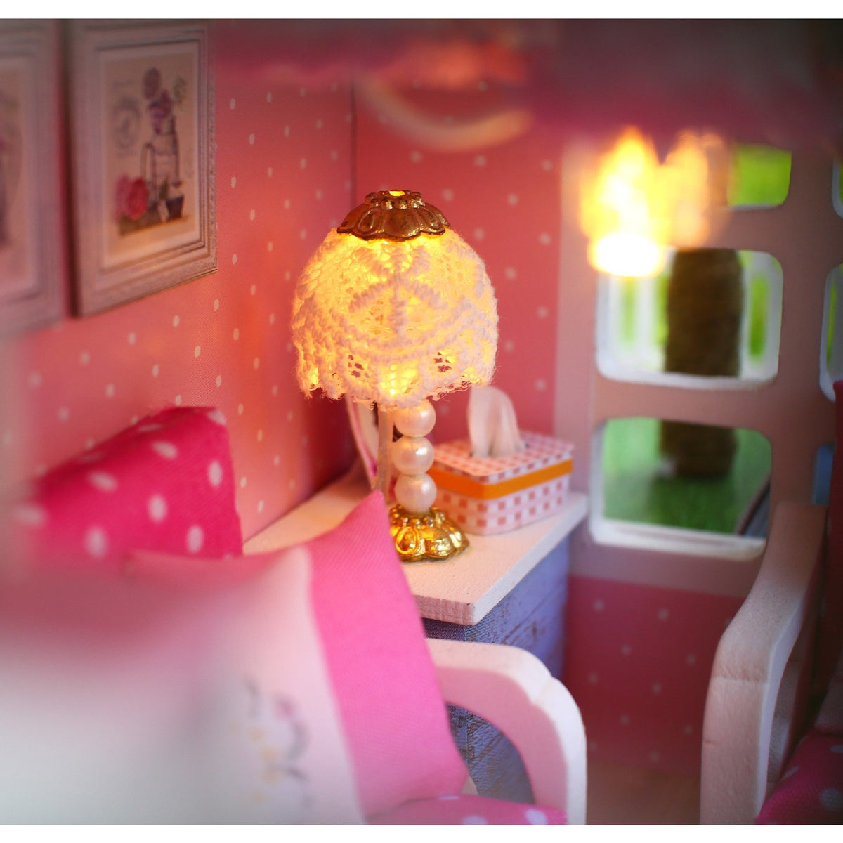 Pink Cherry Blossoms TOTORO Version DIY Large Dollhouse