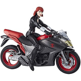 Avengers Ultimate 6 Inch Legends Black Widow With Motorcycle