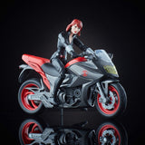 Avengers Ultimate 6 Inch Legends Black Widow With Motorcycle