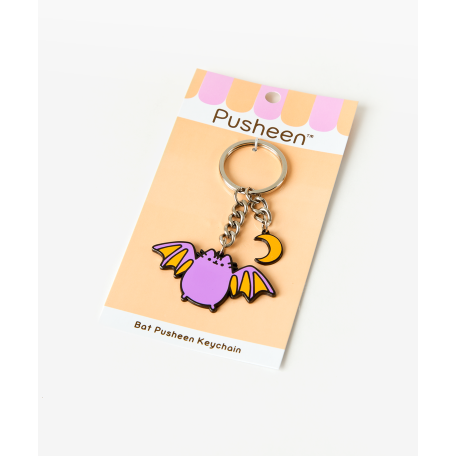 Bat Pusheen Keychain