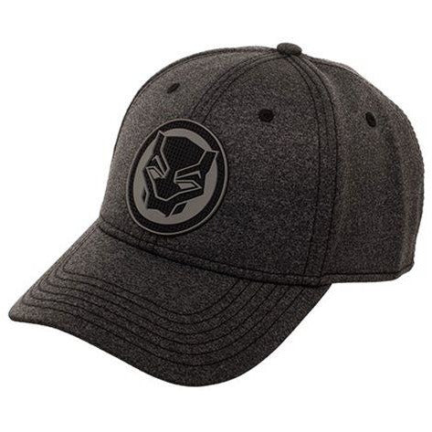 Black Panther Rubber Weld Cationic Flex Cap Hat