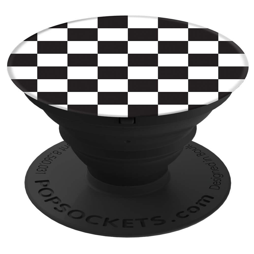 PopSockets PopGrip Checker Black