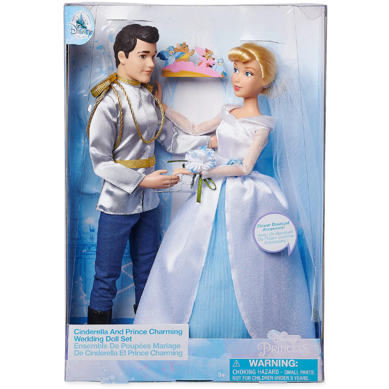 Cinderella and Prince Charming Classic Wedding Doll Set