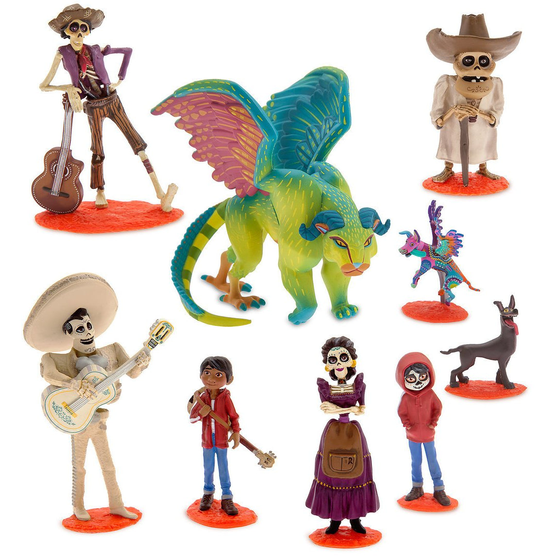 Disney Pixar Coco Deluxe Figurine Playset – 8-Piece Disney Store Collectible