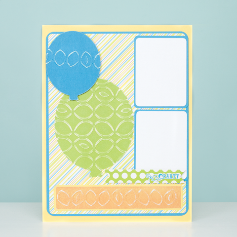 Cricut® 5x7 Embossing Folder & Border, Papaya Halves