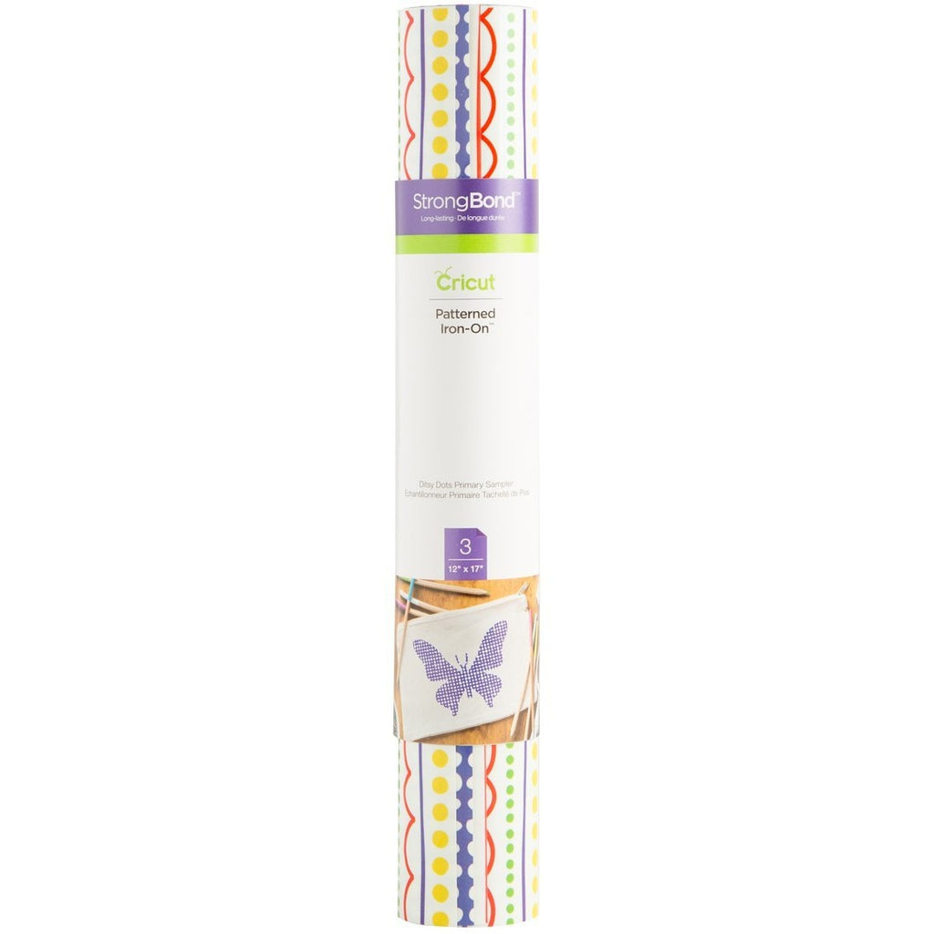Cricut® Ditzy Dots Primary Sampler Patterned Iron On