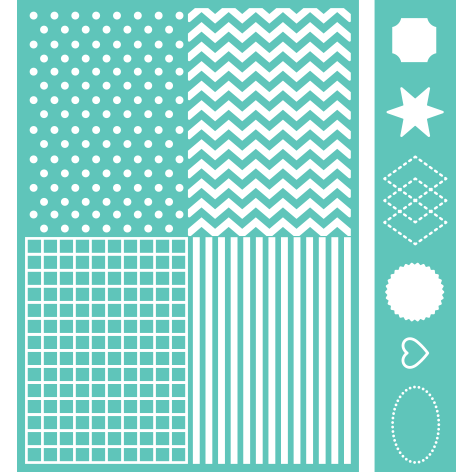 Cricut® Embossables Pattern & Icon Folder, Basic Shapes