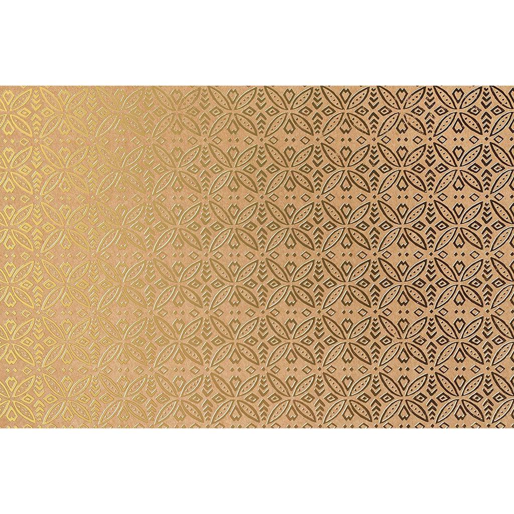Cricut® Foil Embossed Paper - Gold/Kraft