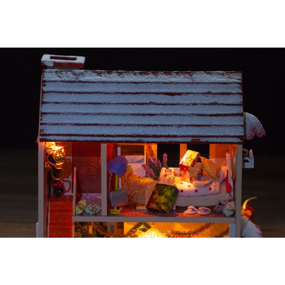Happy Christmas Eve DIY Miniature Dollhouse