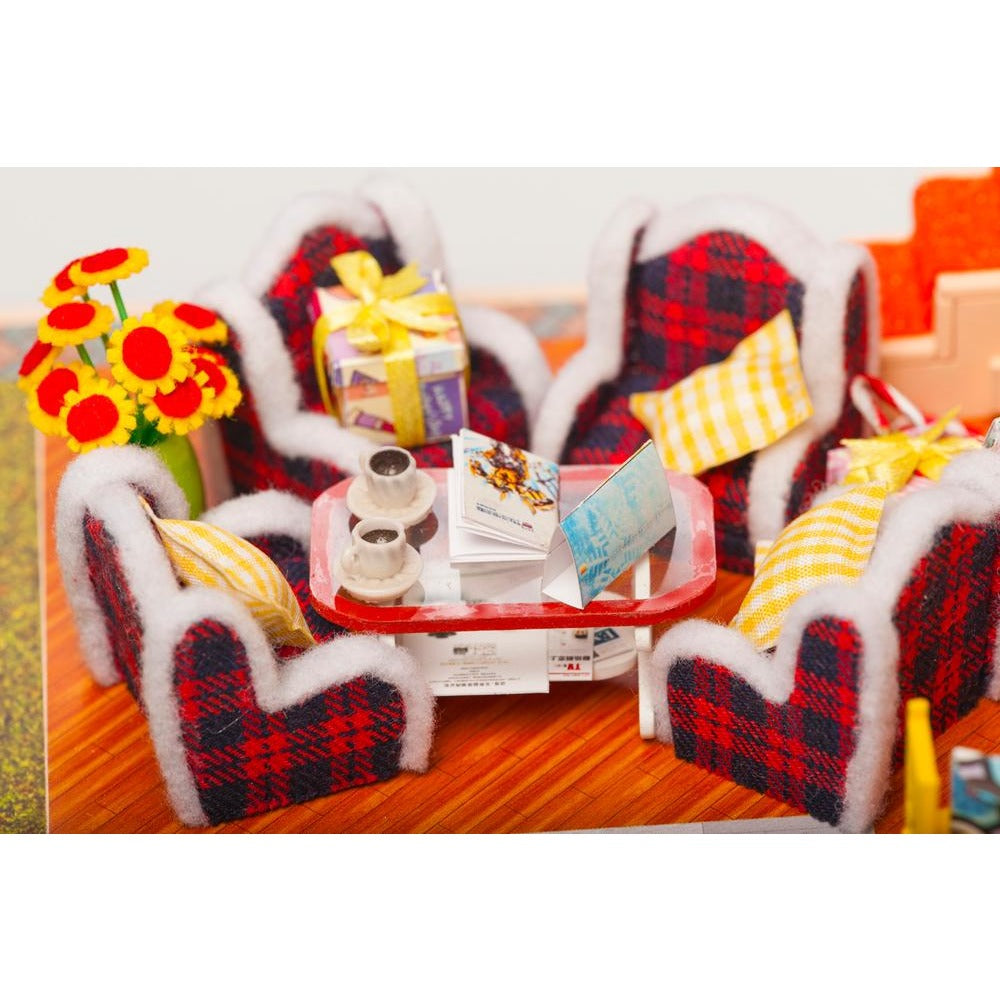 Happy Christmas Eve DIY Miniature Dollhouse