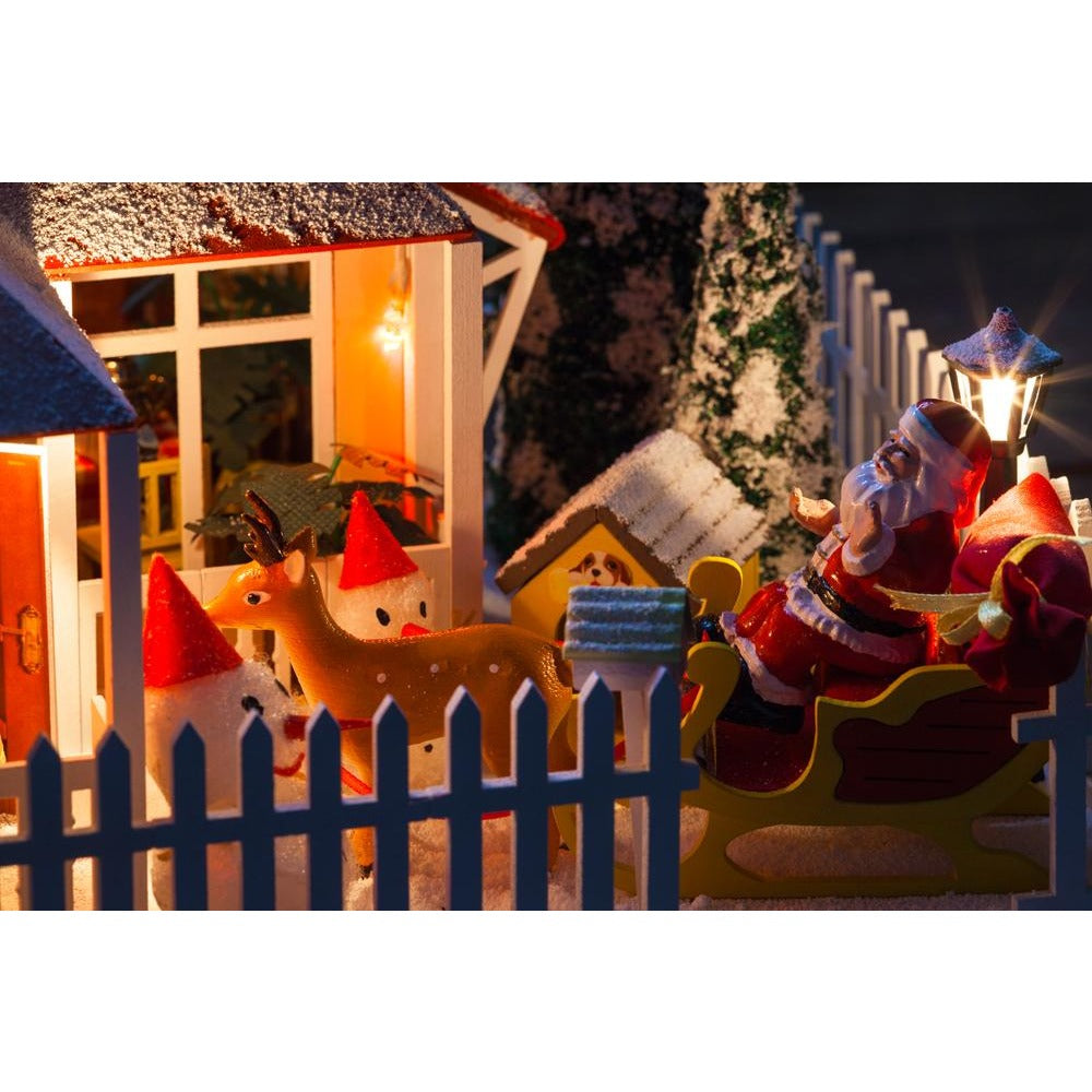 Happy Christmas Eve DIY Miniature Dollhouse