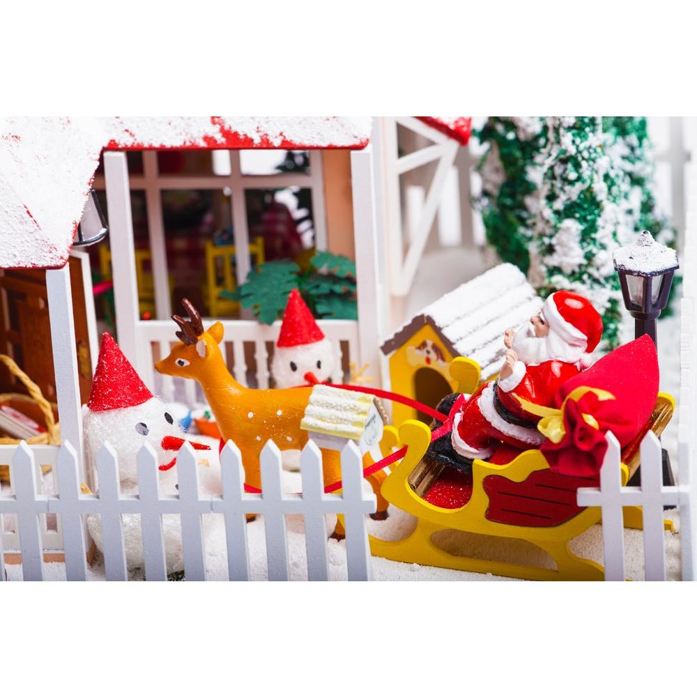 Happy Christmas Eve DIY Miniature Dollhouse