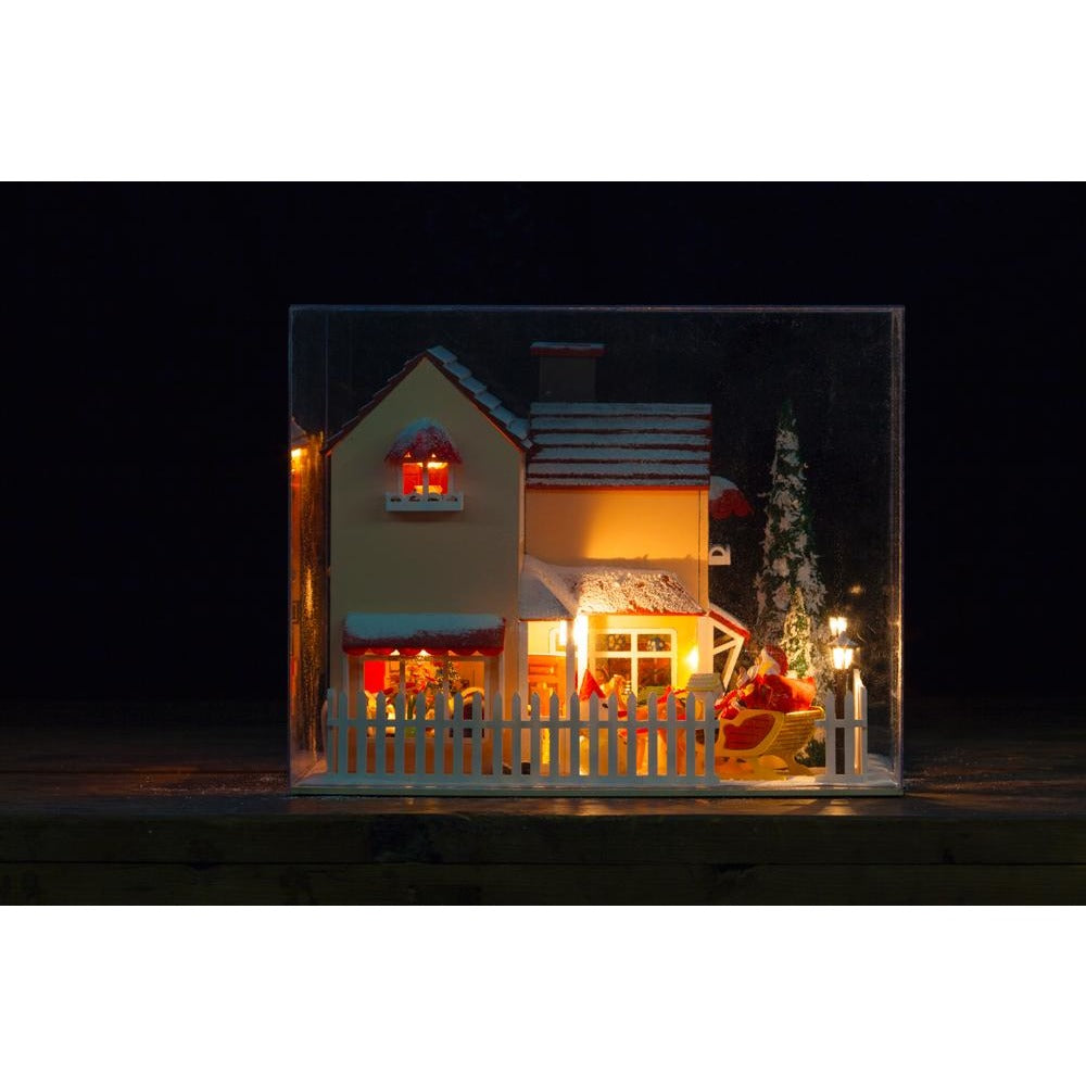 Happy Christmas Eve DIY Miniature Dollhouse