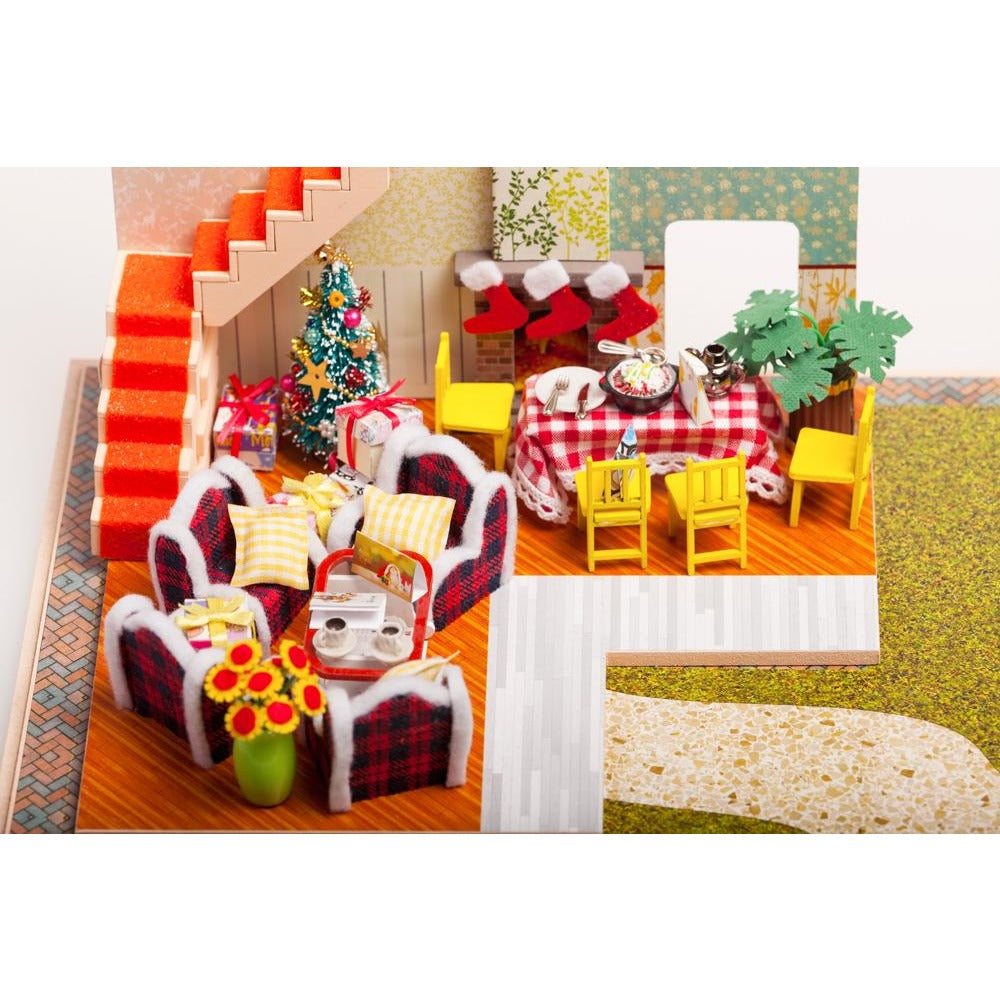 Happy Christmas Eve DIY Miniature Dollhouse