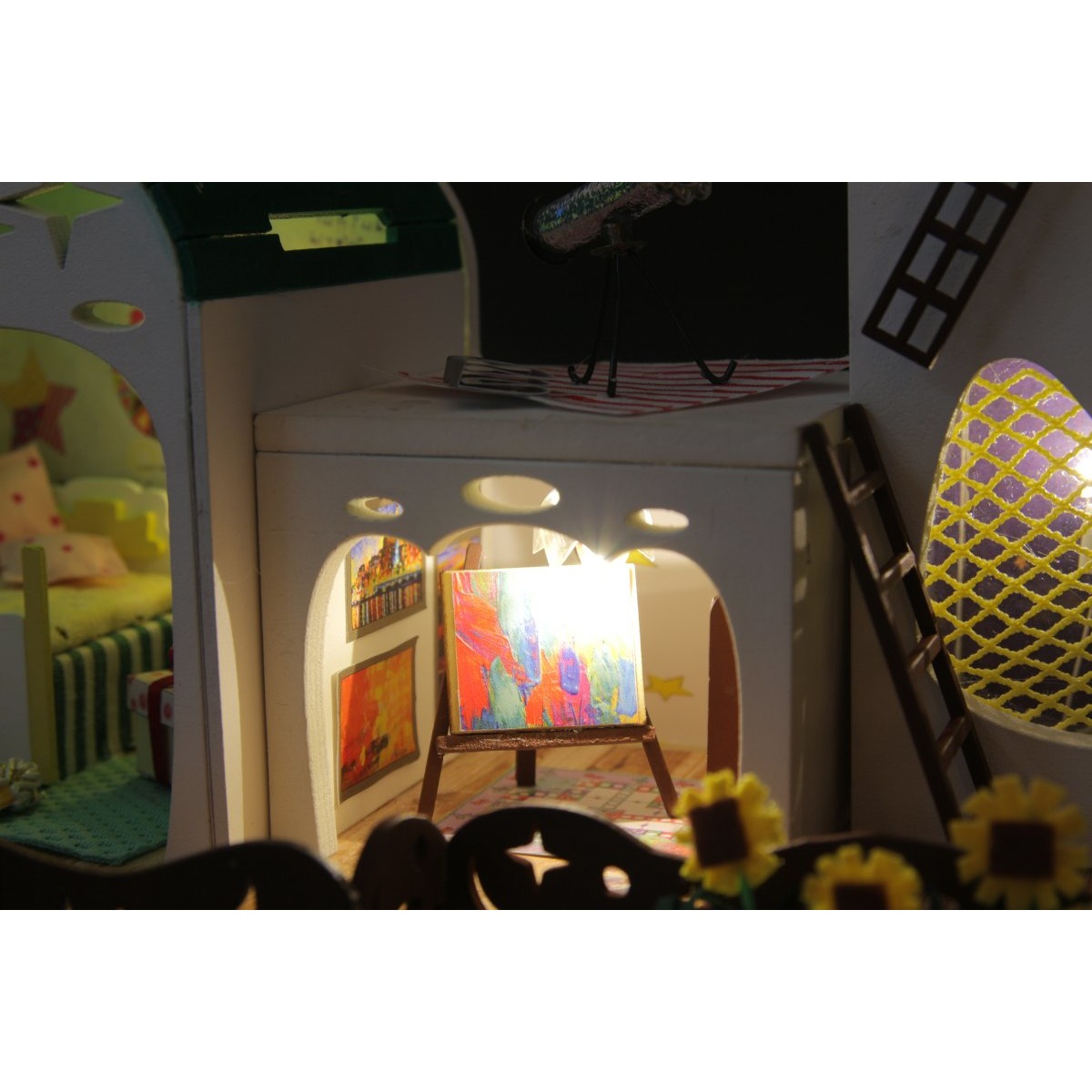 Cyan West Bank DIY Miniature Dollhouse