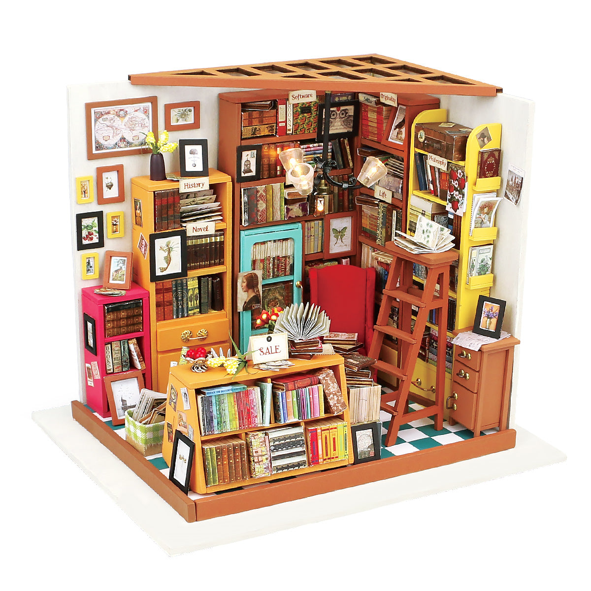 Sam's Study Room DIY Small Dollhouse