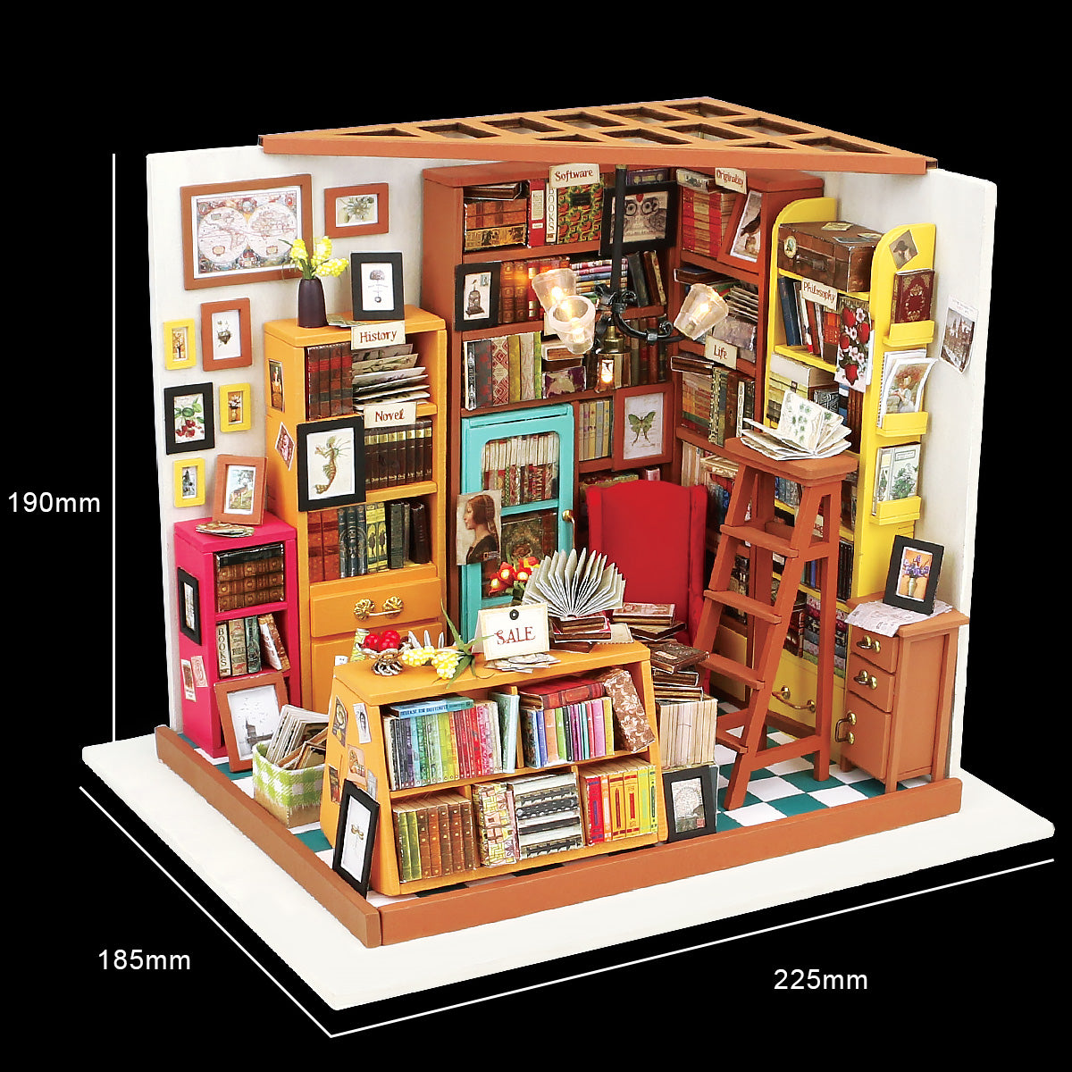Sam's Study Room DIY Small Dollhouse