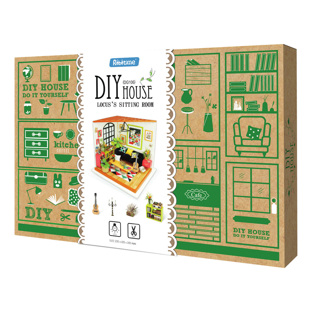 Locus's Sitting Room DIY Small Dollhouse