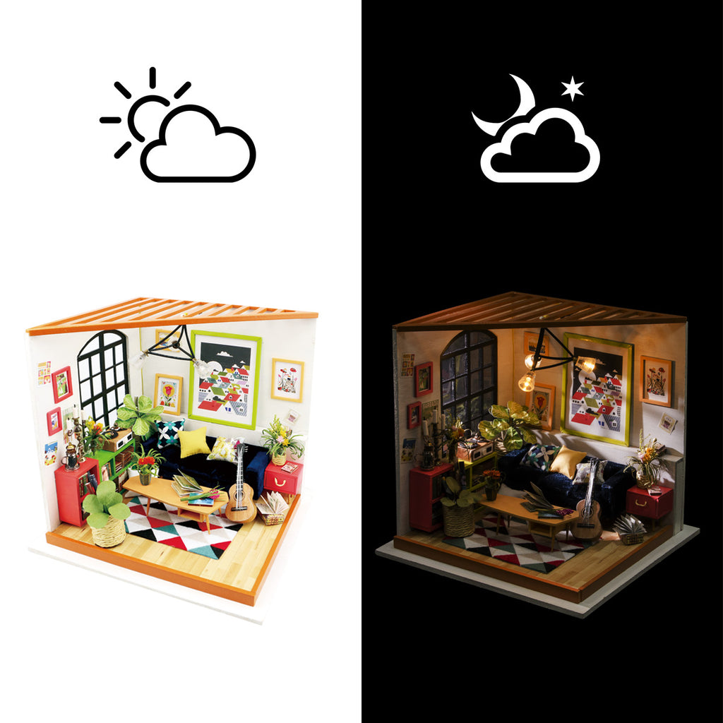 Locus's Sitting Room DIY Small Dollhouse